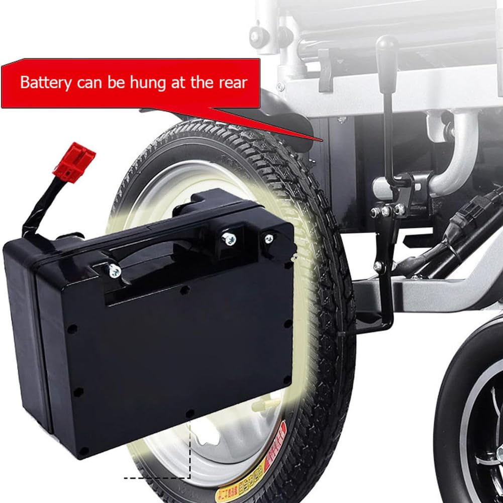 Batería de Litio para Silla de Ruedas eléctrica de 24 V (12 Ah, 18 Ah, 24 Ah y 30 Ah) para Motor de 200 W a 1000 W con Cargador y Placa de protección BMS.