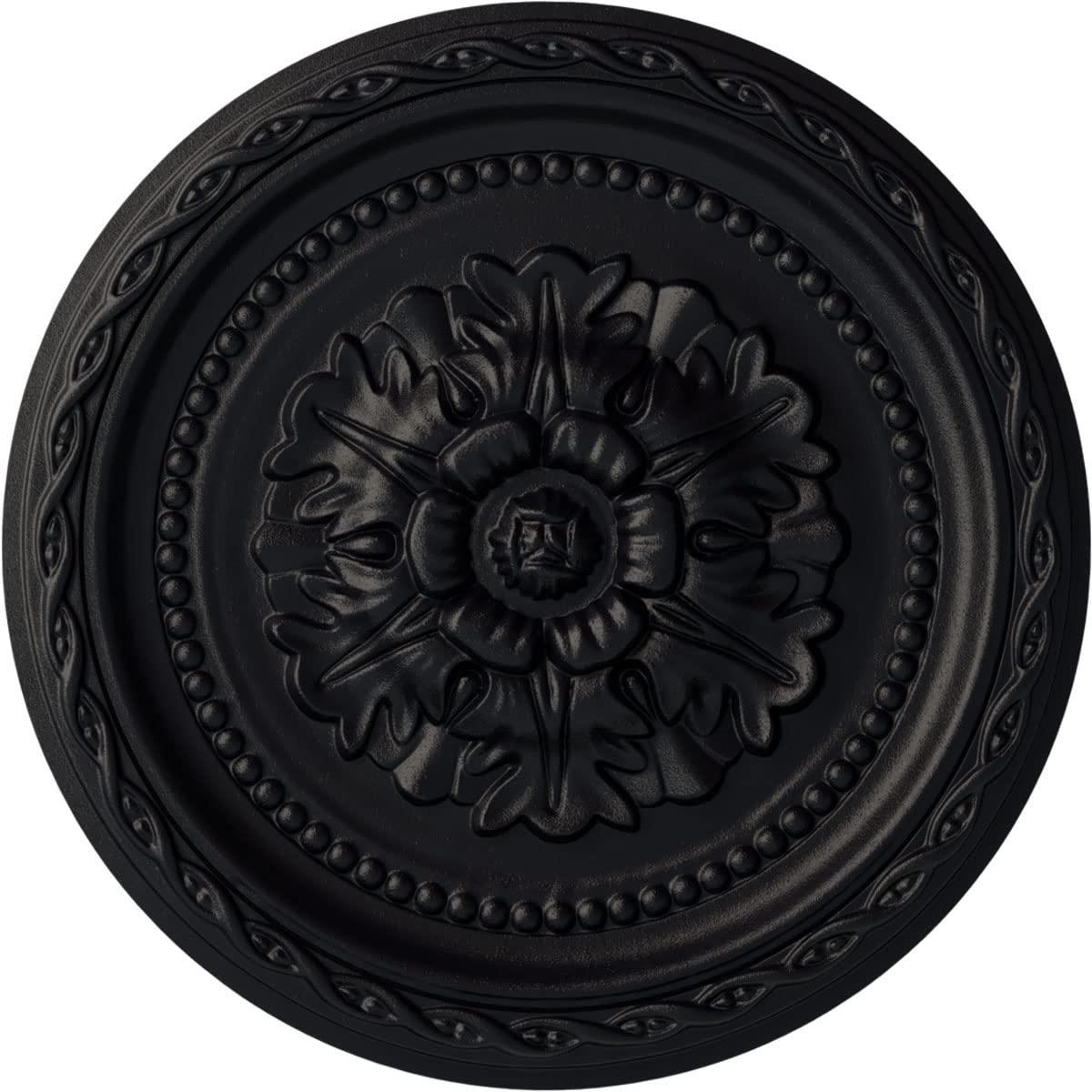Ekena Millwork CM11PAUWF 11 1/2"OD X 1"P Palmetto Ceiling Medallion, Ultra Pure White — Amazon image 24