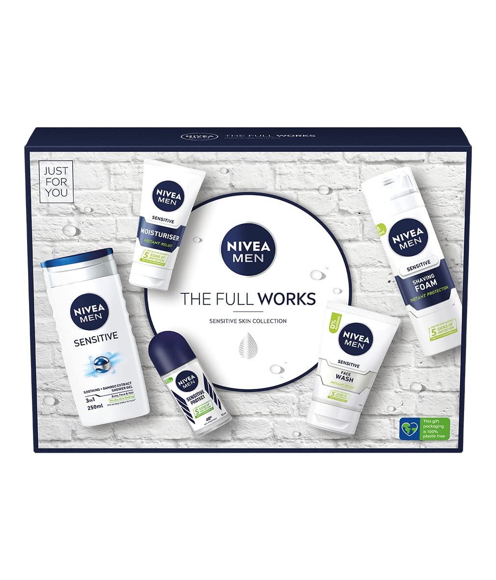 Buy NIVEA MEN The Full Works Gift Set (5 Pieces), Men's Gift Set