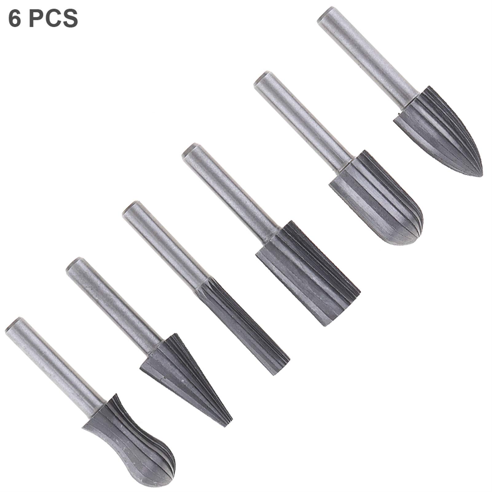 Pilniki metalowe do stali, narzędzia mechaniczne, zestaw pilników metalowych tarnikowych 6 sztuk/partia zestaw pilników obrotowych ze stali wolframowej z chwytem 6 mm przecinak do grawerowania metalu