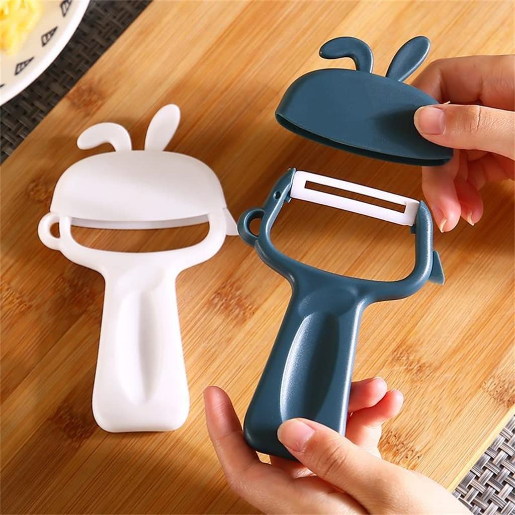 JFDBGU Manual peeler kitchen multifunctional vegetable cutter household gadget accessories(White)