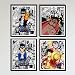 Poster artistico su tela, per decorazione domestica, con personaggi di manga e anime come Naruto, Hunter x Hunter, Tokyo Ghoul, Dragon, Hero Academia, Demon Slayer