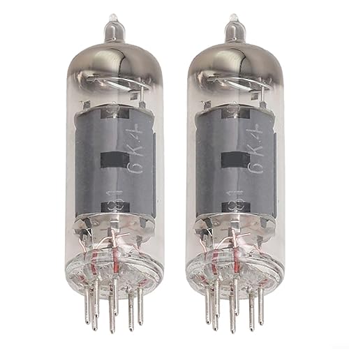6K4 Electronic Vacuum Tubes, 6K4 Preamp Vacuum Tube, Amplifier Valve Electronic Indicator Tube for 6AK5/6AK5W/6Zh1P/6J1/6J1P Replacement, for WE-403A/403B/EF95 and 5654 Tubes 2PCS