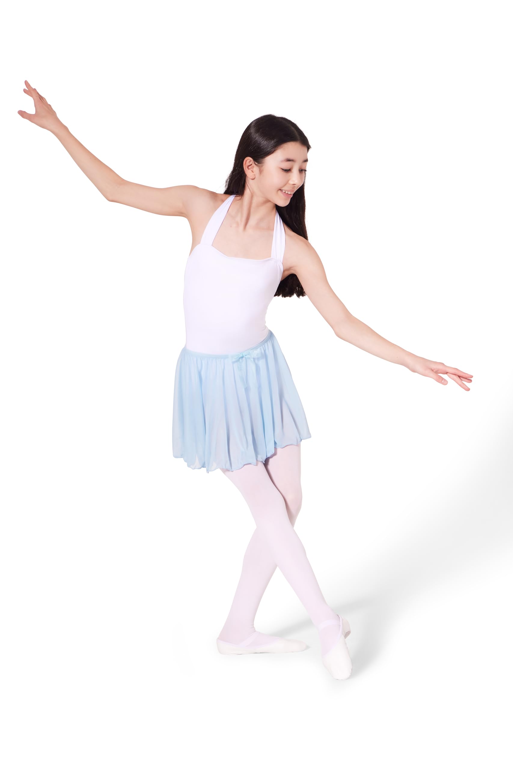 Pantalones falda circulares Capezio para niñas en color negro talla m 8