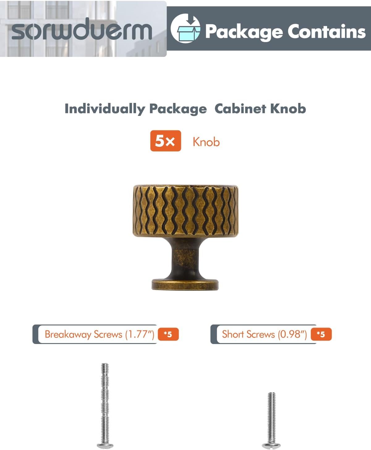 2 Pack Antique Brass Cabinet Knobs Round Dresser Knob Kitchen Cupboard Bathroom Dresser Cabinet Hardware Handles Zinc Alloy