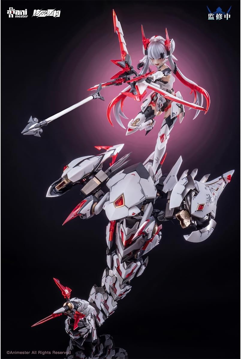Amazon | LEBOO 核金重構「紫微星·白」 白蛇機娘 1/12 塗装済み