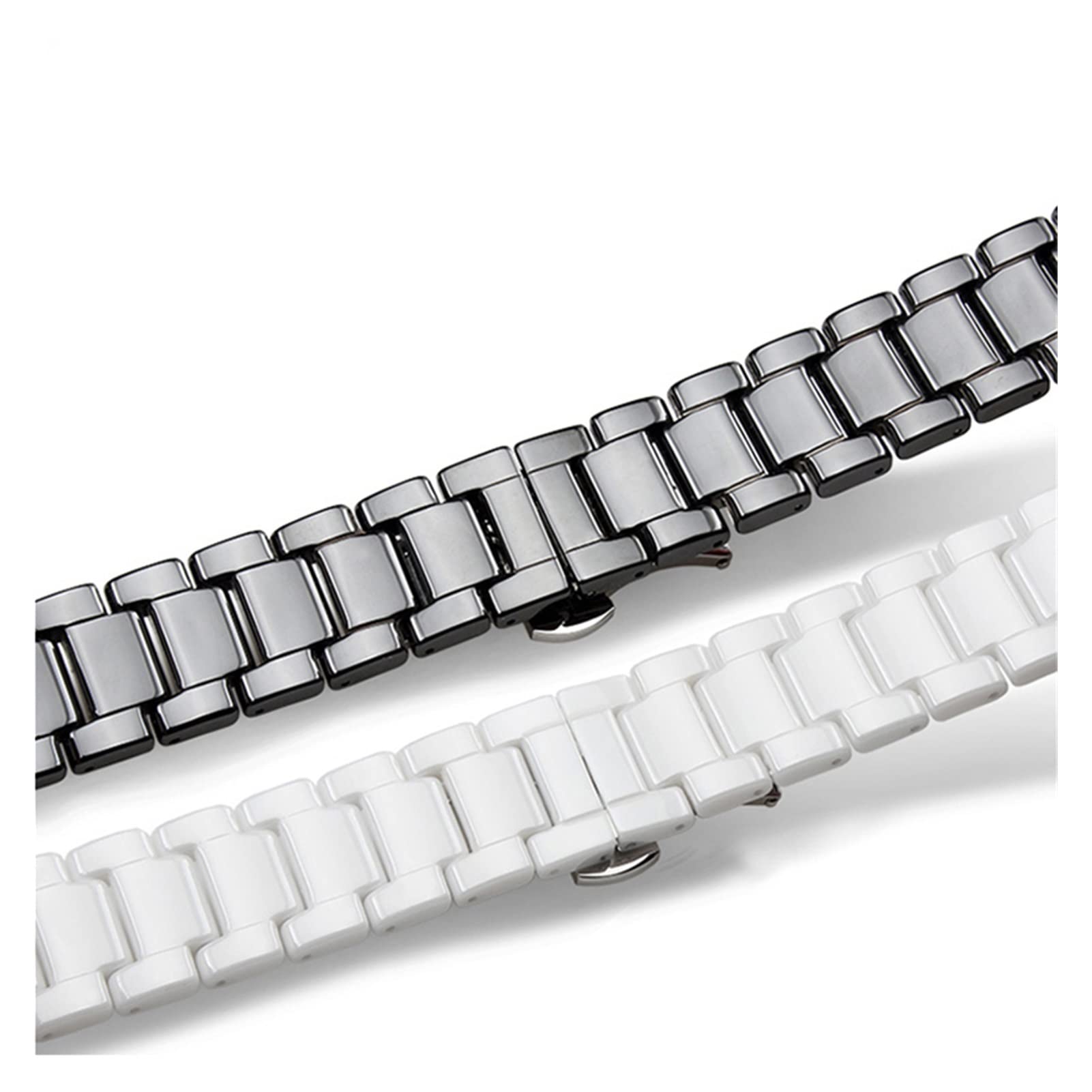 NASUNJIA Cinturino In Ceramica 14 15 16 17 18 19 20 21 22mm Cinturino For Orologio Bianco Nero Compatibile Con Bracciale Da Uomo E Da Donna