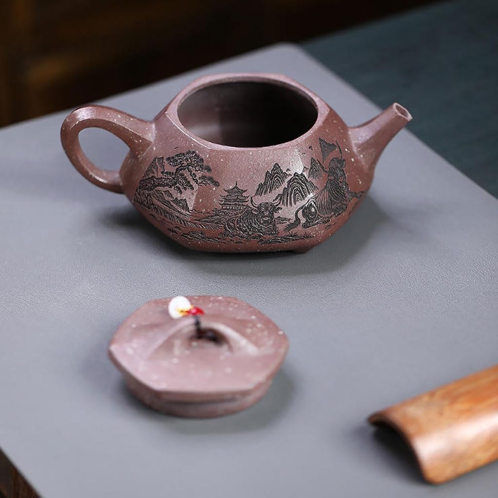 Czajnik do herbaty Retro Five Niu Blessings Purple Clay Pot Office Hospitality ceramiczny zaparzacz do herbaty czajniczek do kuchenki
