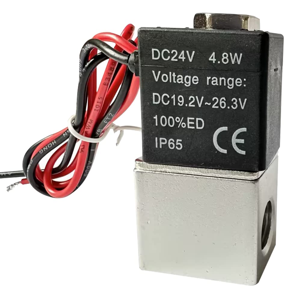 Électrovanne air électrique 24V à fermeture automatique étanche 1/4 NPT