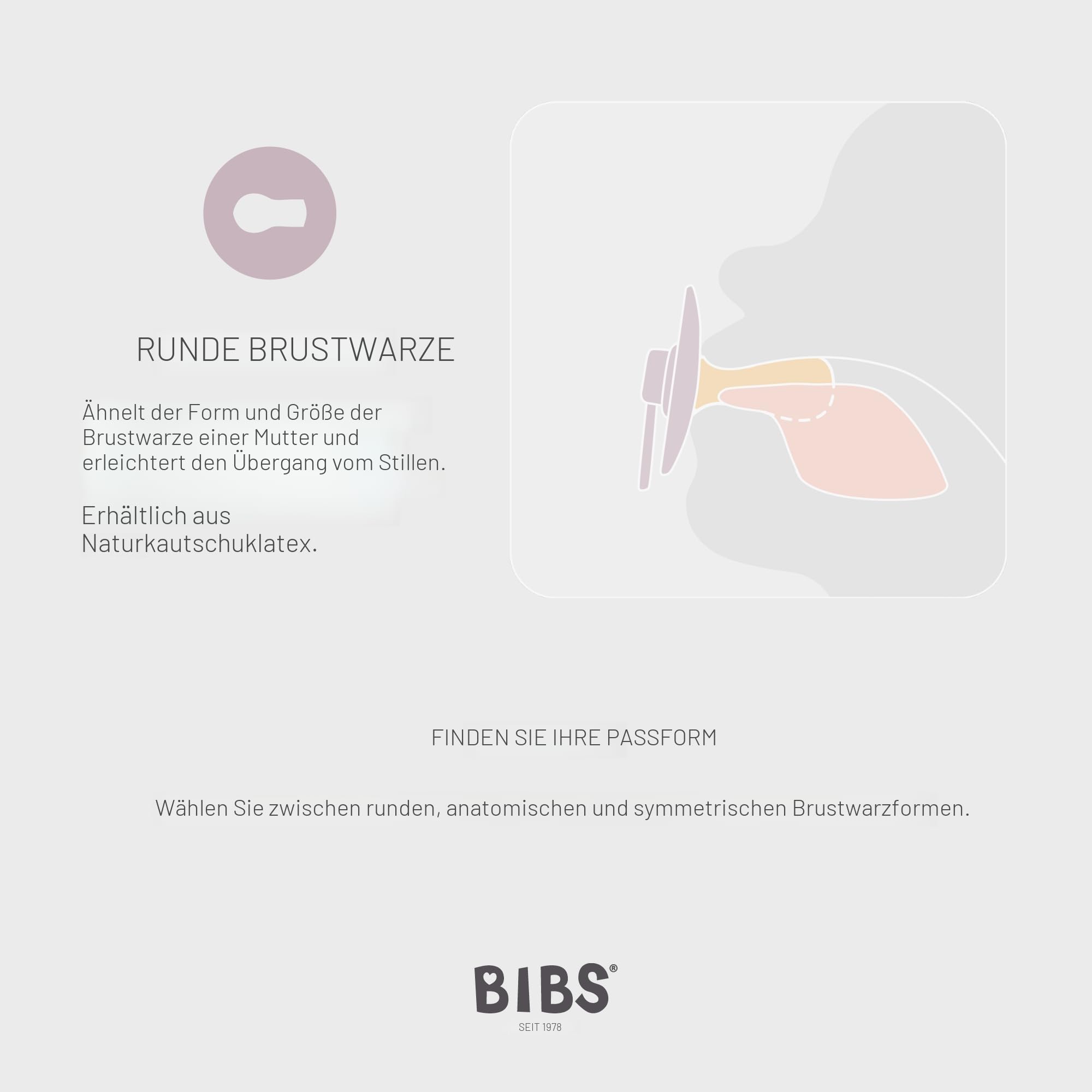 BIBS Colour Studio Schnuller 2er-Pack, BPA-frei, Kirschform Nippel. Naturkautschuk/Latex, Hergestellt in Dänemark, Größe 1 (0-6 Monate), Violet Sky/Petal - 5