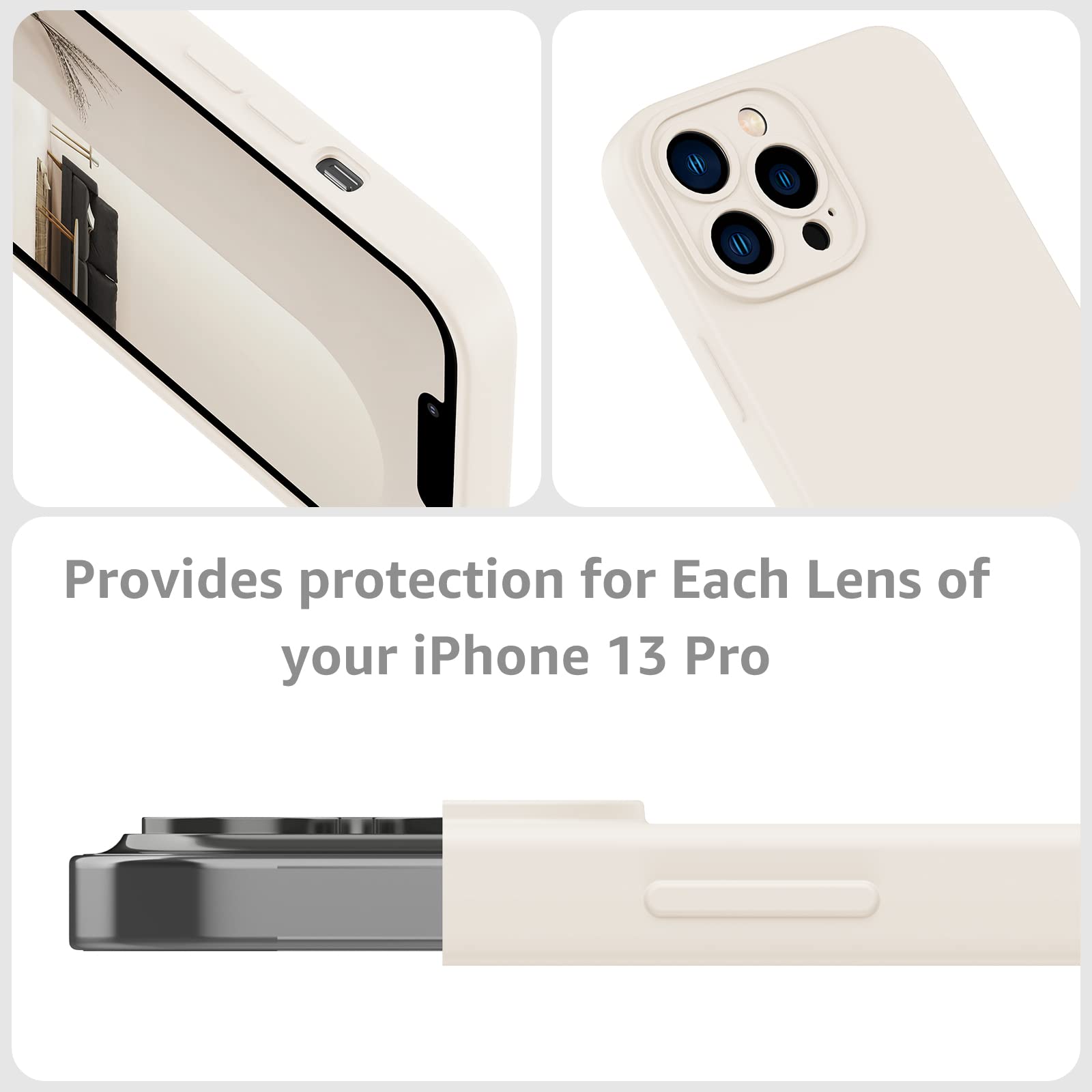 Magnetic For IPhone 13 Pro Case, [Military Grade Drop Protection Compatible Magsafe Shockproof Hard Back Soft Slim Protective Case Iphone 13 Pro With Full