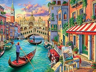Jigsaw Puzzles 1000 Pieces for Adults Venice City Puzzle Educational Games Home Decoration Puzzle (27.6" x 19.7")