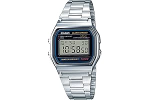 Men's Vintage A158WA-1 Water Resistant Digital Watch: Timeless Functionality Meets Stylish Design
