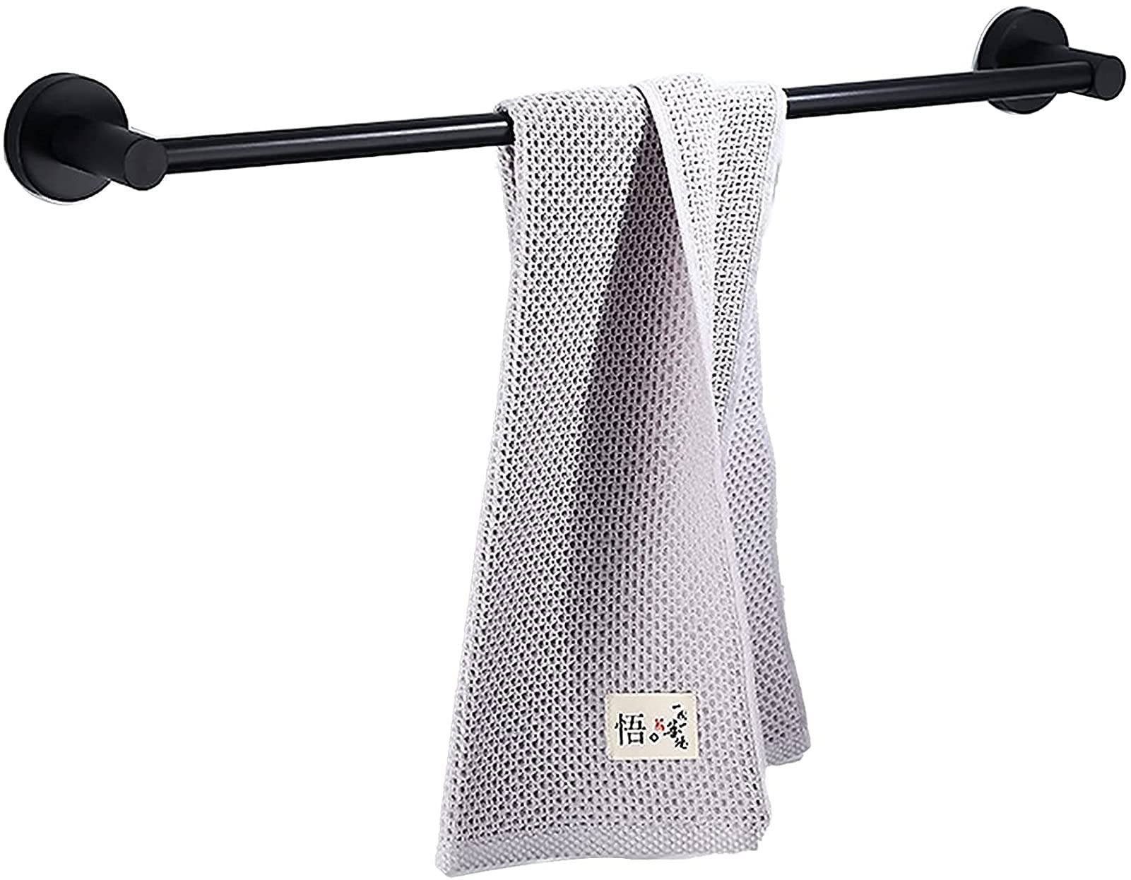 LYGXWJFC Toallero Toallero Toallero Grande con Base Redonda Toallero montado en la Pared para Accesorios de baño y Cocina Toallero de Acero Inoxidable Negro 30 cm 120 cm Múltiples tamaños: 70 cm (40