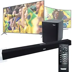 Soundbar Tomate 120w Caixa De Som Bluetooth Rca Cinema Home