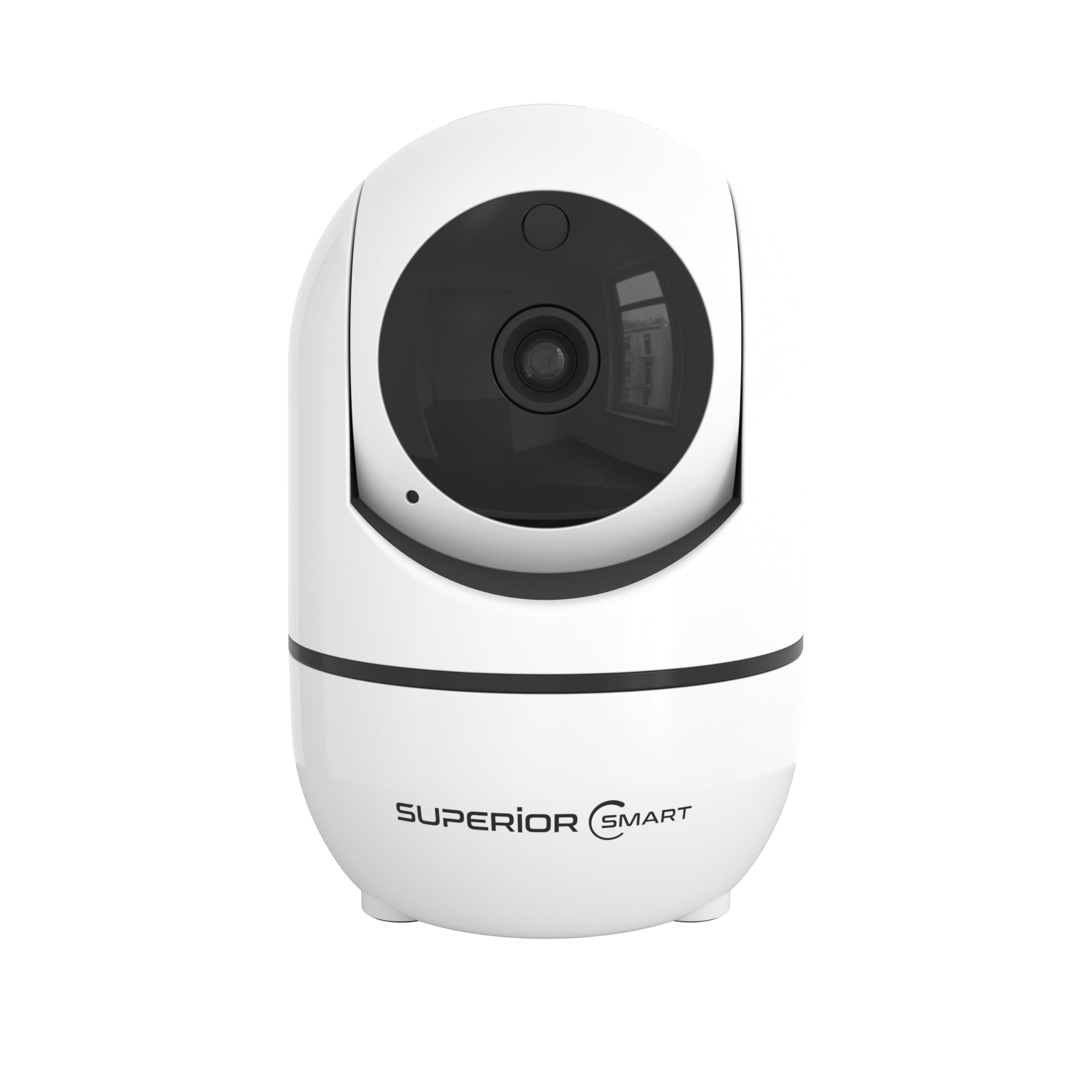 Superior Electronics Security iCM001 – WiFi Innenüberwachungskamera HD 1080p 2,4 GHz mit Nachtsicht und bidirektionalem Audio – Bewegungserkennung – Manuelles Zoom – 360° Drehung