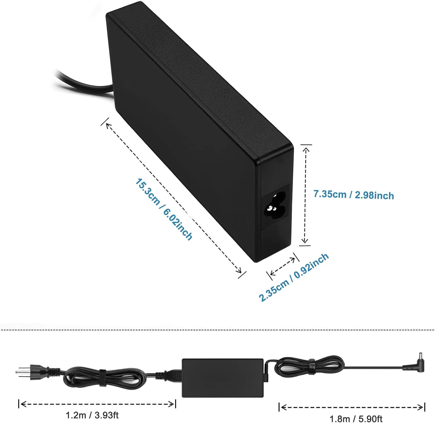 20V 7.5A Charger Compatible with Asus Vivobook Pro 15 16 16X k6602vv m6500xv m7600re m7600qe n7600pc k6502vu k6500zh k6602vu Creator Q540VJ Q530VJ Laptop A18-150P1A ADP-150CH B