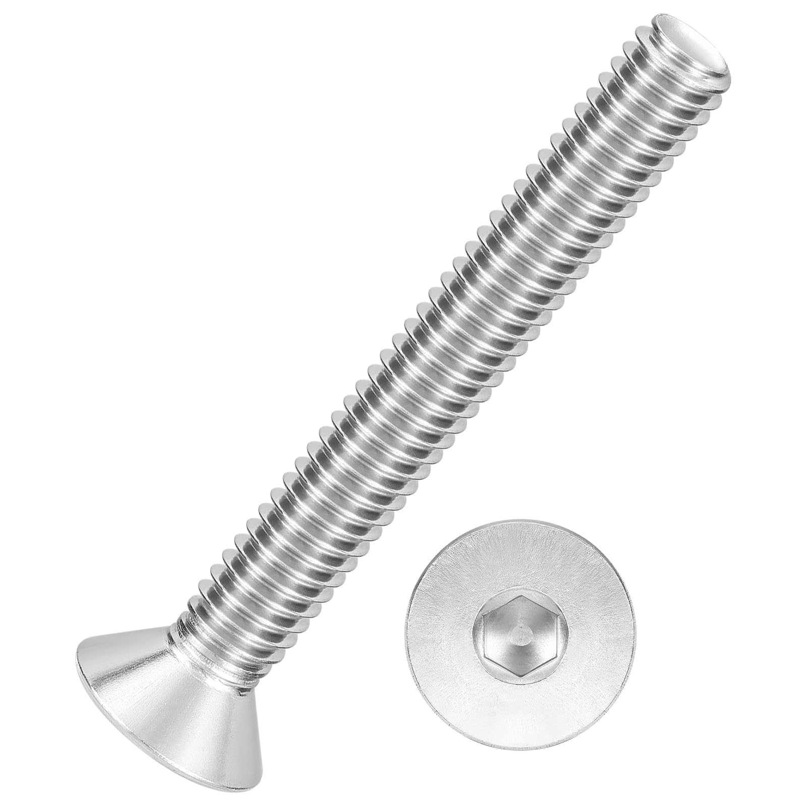 Kozelo 20Pcs[5/16-18x2-1/2"] Flat Head Socket Cap Screw Countersunk Bolt — image 1