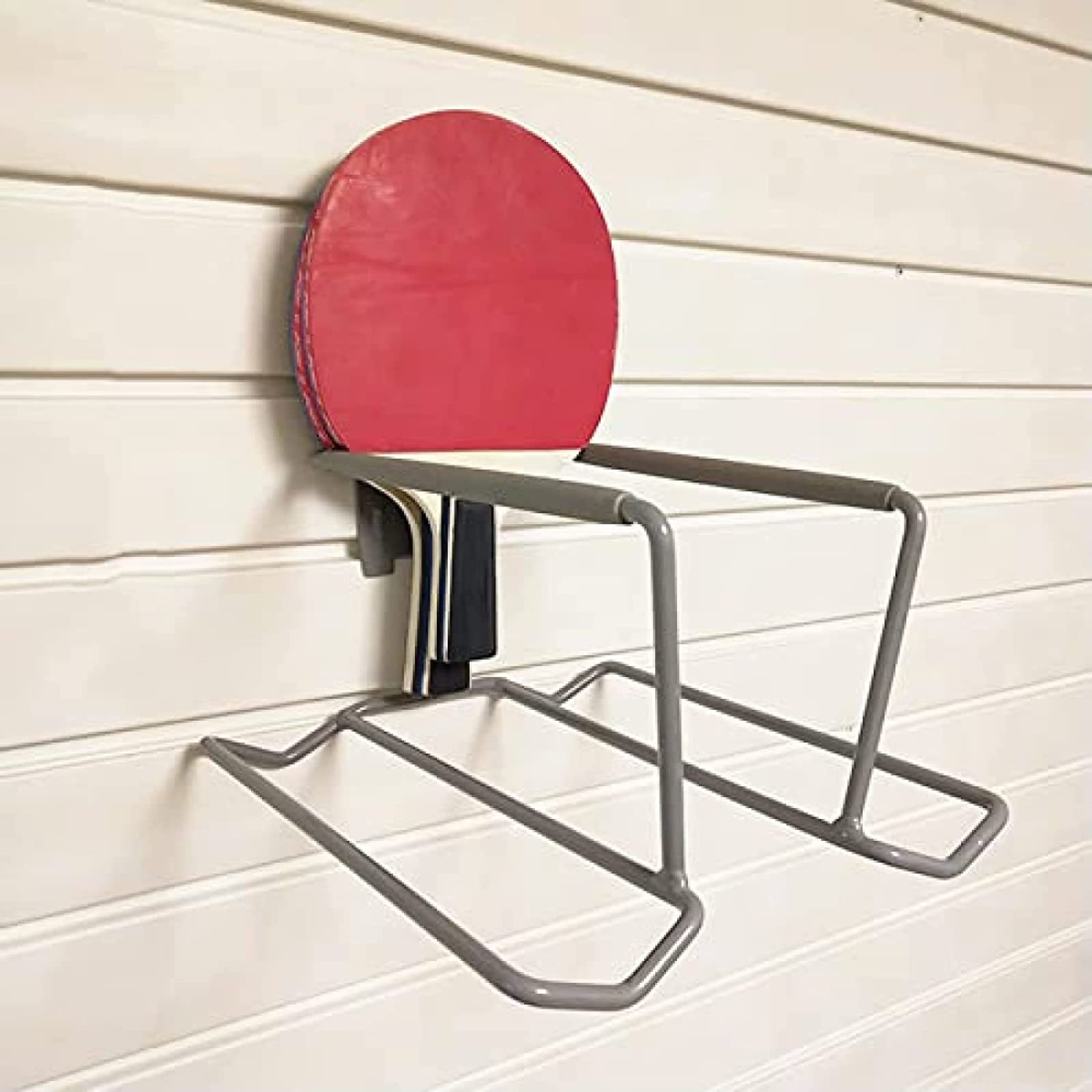 Rastrelliera per racchette da tennis, organizer per attrezzature sportive per racchette da badminton e tennis, contiene sei palline e quattro racchette