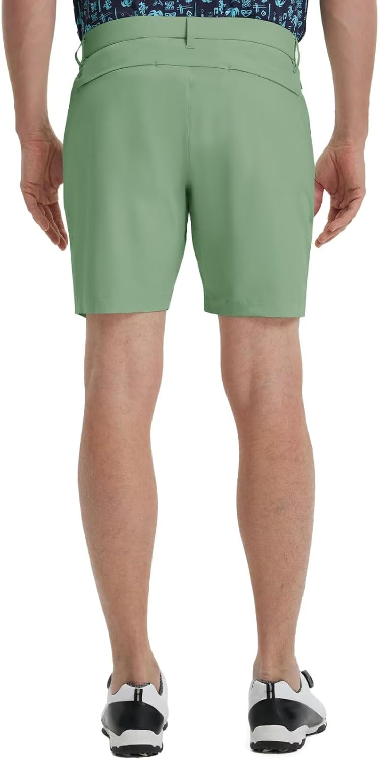 M MAELREG Mens Golf Shorts 7"/9" Lightweight Quick Dry Water-Resistant Stretch Waistband Flat Front Casual Mens Dress Shorts - Image 3