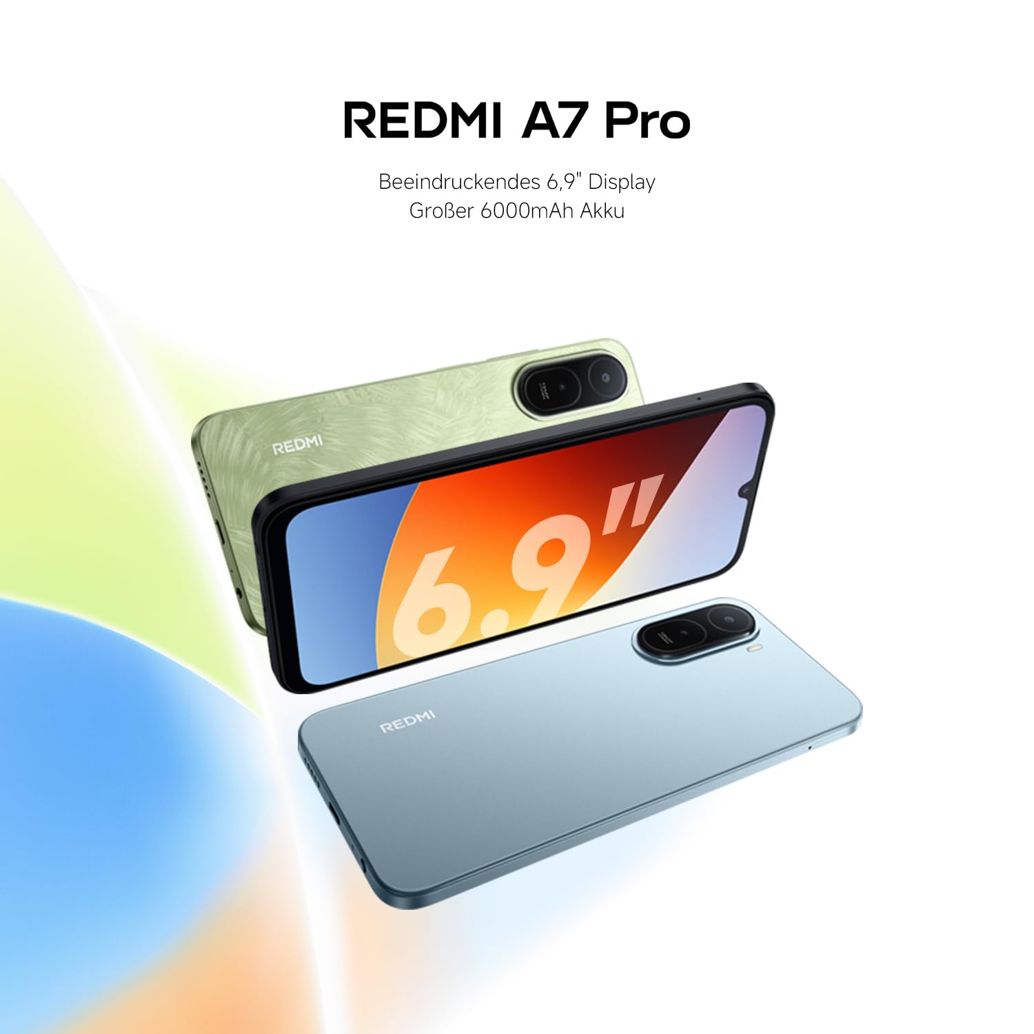 XIAOMI REDMI A7 Pro Smartphone 4+128GB, 6000mAh Akku, 13MP Kamera, Schwarz | 6,9" HD+ Displa, Octa-Core Prozessor, 13MP Dual-Kamera, 2 Jahre Garantie+1 Jahr Zusatzgarantie