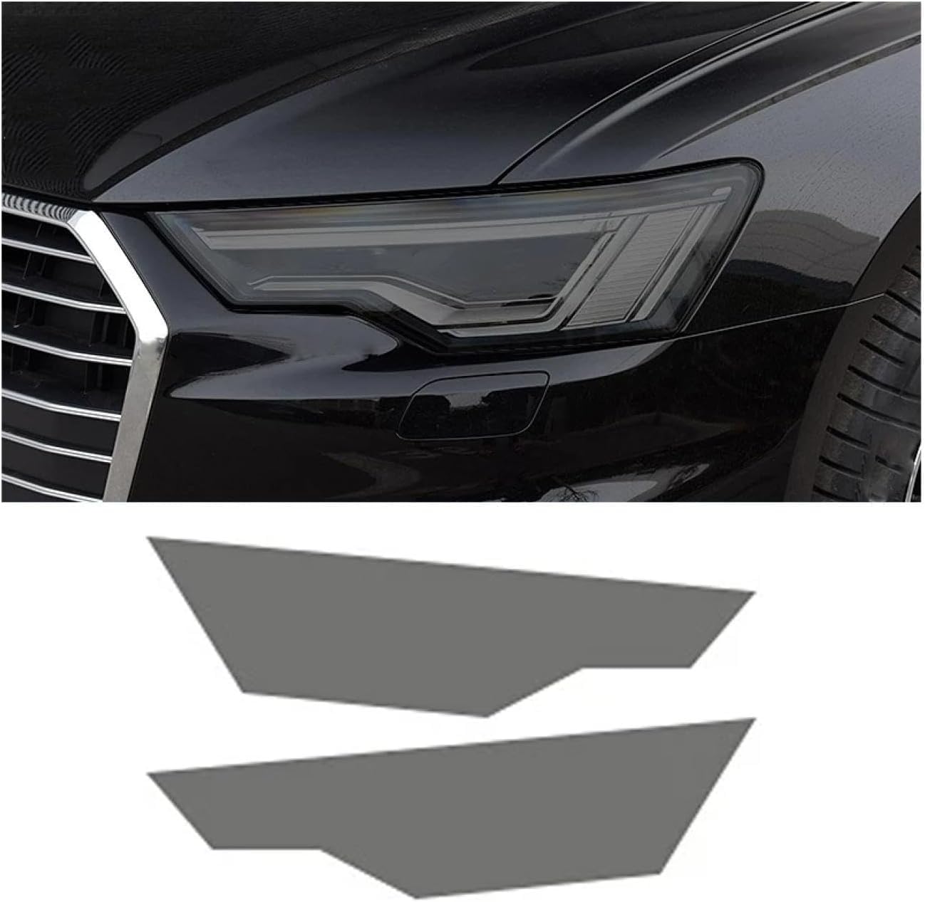 SamLng Car Front Light Film for A6/S6（C8） 2019 2020 2021 Precut Headlight Protective Film Car Front Headlamp Protection Film car Lights Film Headlight Anti-Scratch Non-Yellowing Protective Film