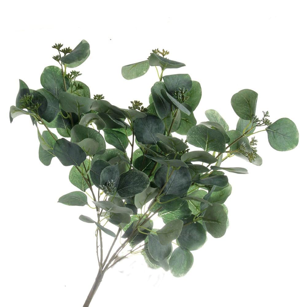 Corsage Creations Populus Eucalyptus Bush | Artificial Eucalyptus with Lifelike Leaves | Perfect for Bouquets, Centerpieces, Wreaths & DIY Arrangements | Realistic, Long-Lasting Foliage (48cm)