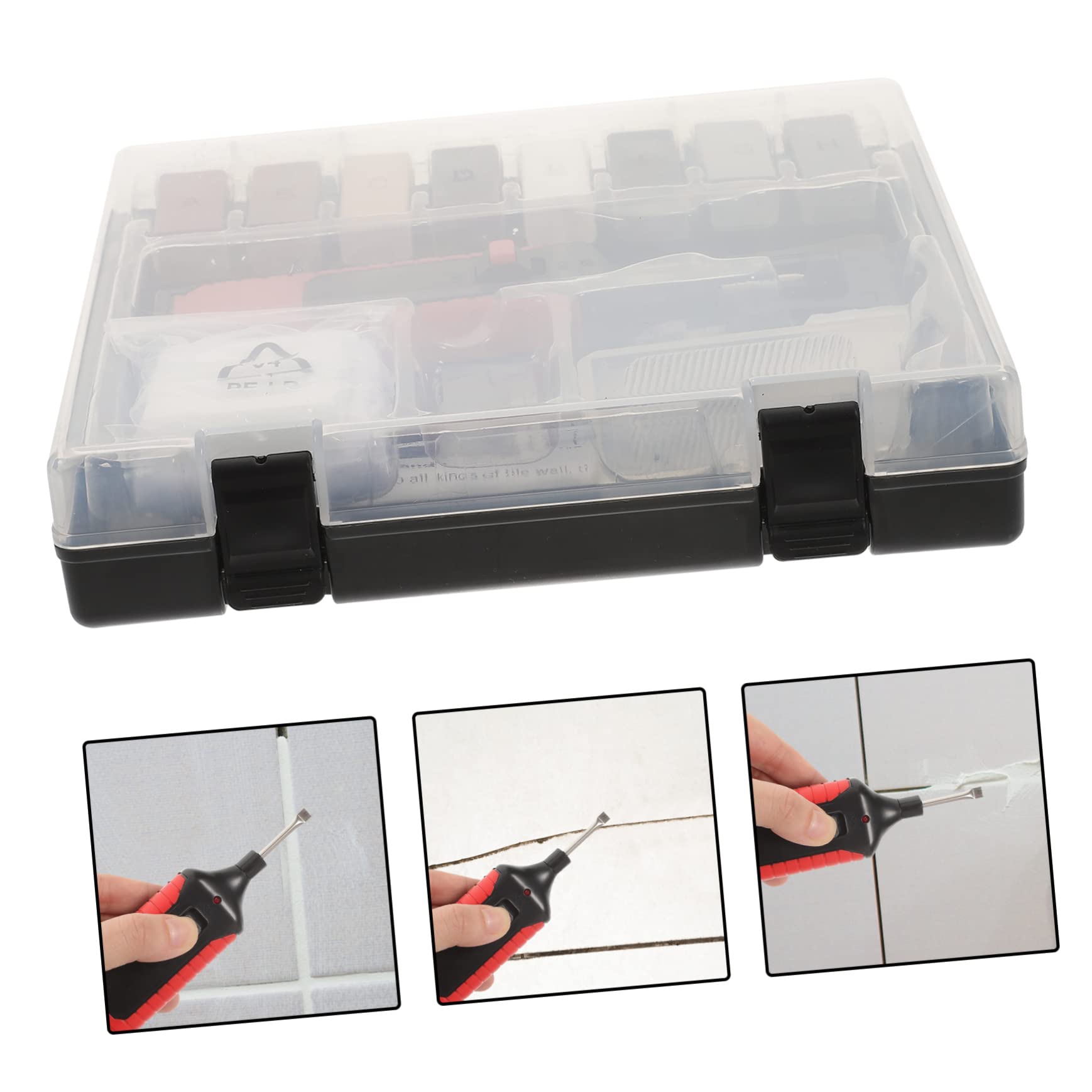 DOITOOL 1 Juego Juego De Reparación De Pisos Pegar Azulejos Azulejo Pegatinas Kit De Piso Laminado Lechada De Azulejos Epoxi Kit De Reparación De Pisos De Linóleo Papel Pintado Equipo Abs