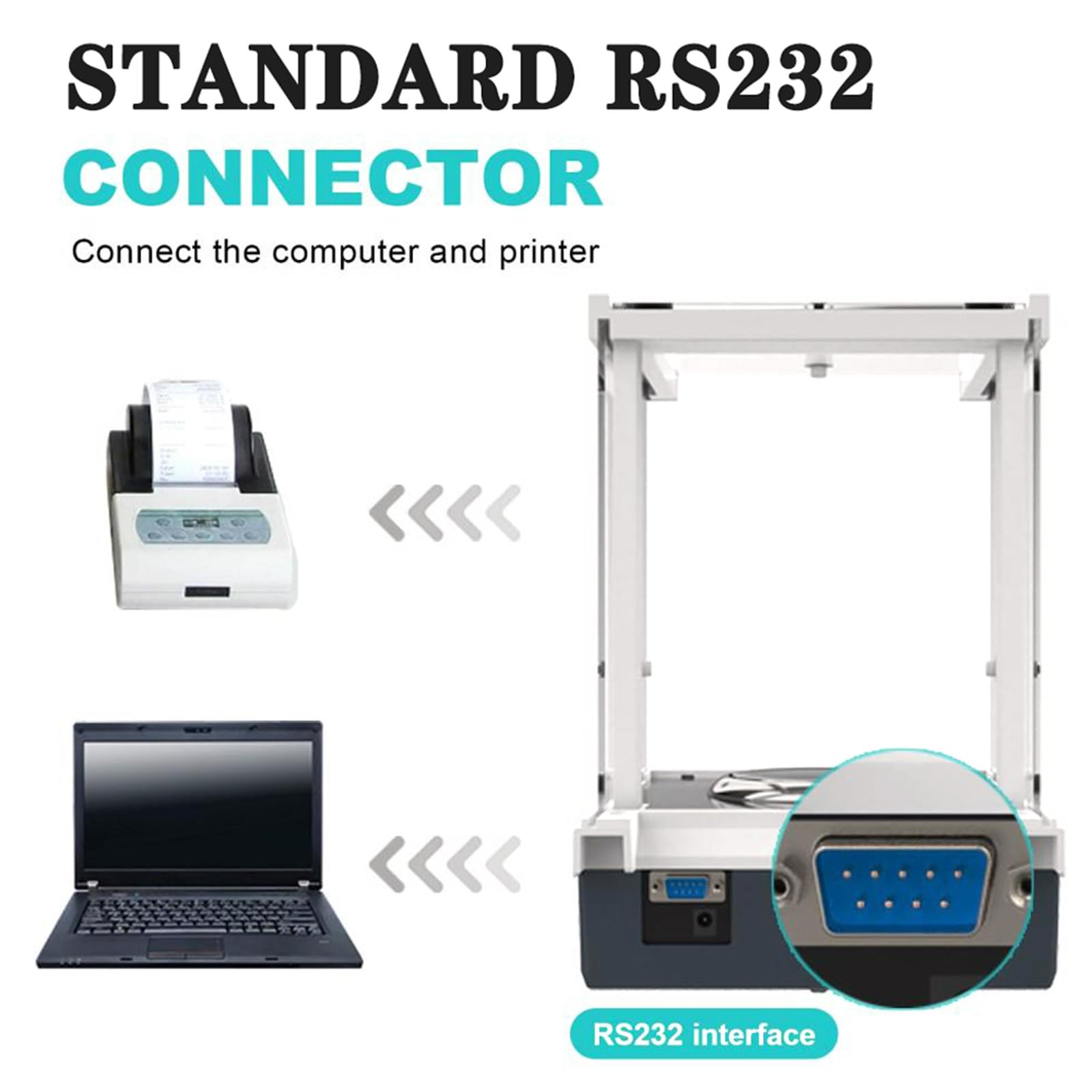 Balanza analítica electrónica Báscula de precisión digital de laboratorio, balanza analítica digital de precisión de 0,1 mg Báscula de laboratorio de alta precisión con pantalla LCD, para joyería de