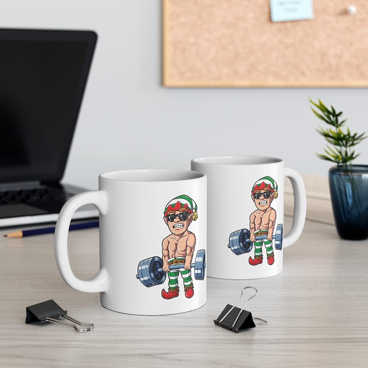 Flash Deals - 70% OFF Elf Weightlifting Christmas Fitness Gym Deadlift Xmas Coffee Mug - Christmas Gifts - Christmas Mug 11oz Buy 1 get 1 🔥 Elf Weightlifting Christmas Fitness Gym Deadlift Xmas Coffee Mug - Christmas Gifts - Christmas Mug 11oz