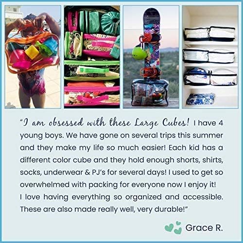 Miniatura 8 de Cubo grande de embalaje de viaje transparenteorganizador de PVC transparente para maletabolsa multiusos con asacamisas de vestir, pantalones,