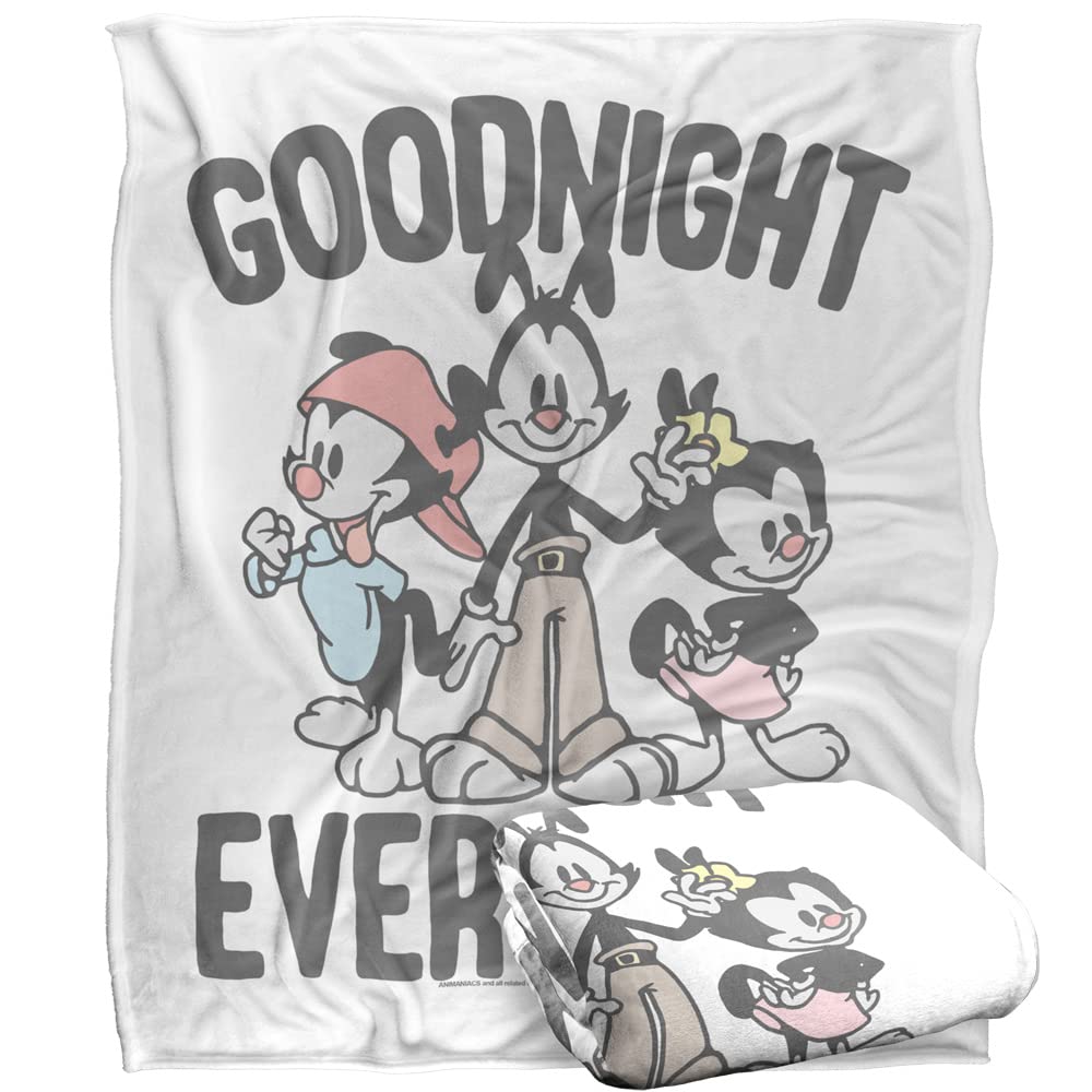 Logovision Multicolor Animaniacs Blanket, 152 X 127 Cm The Siblings Silky Touch Super Soft Throw Blanket