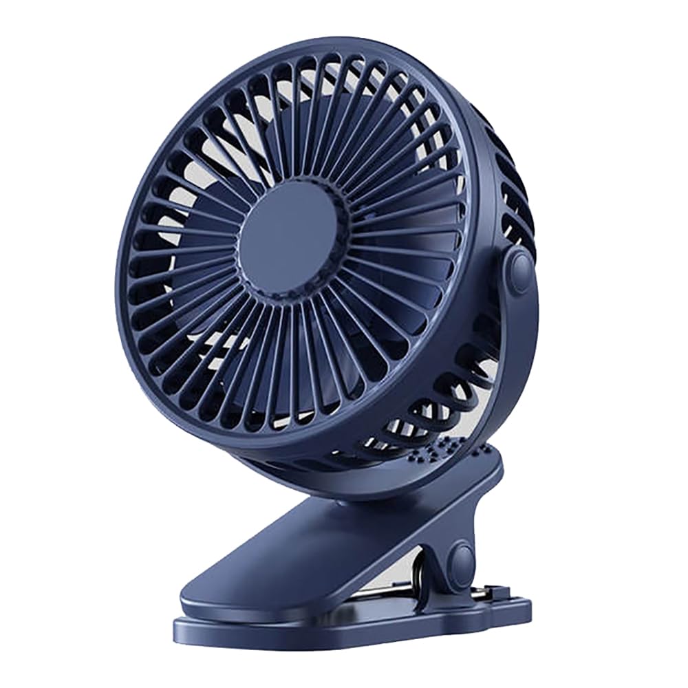 VERVENIX Portable Clip-on Fan, Battery Operated, Small Yet Powerful USB Table Fan, 3-Speed Quiet Rechargeable Mini Desk Fan, 360° Rotation, Personal Cooling Fan for Home, Office,Camping(Blue) (B0CWHBFVWS) Amazon Price History, Amazon Price Tracker
