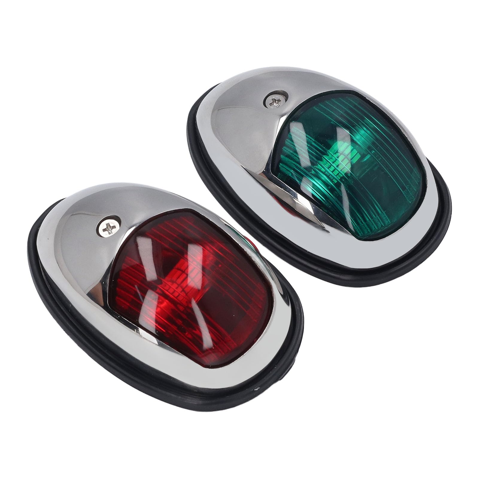 Luci di navigazione per barca, luce LED rossa e verde, impermeabile, in acciaio inox SS316, DC12V 24V, 1.2W, 112.5°, USCG 2NM