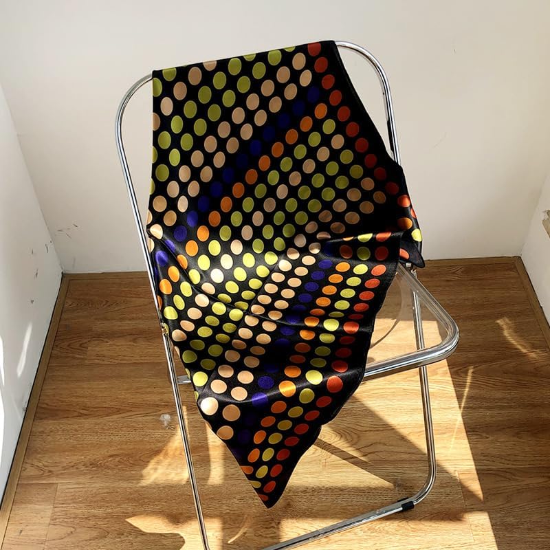 100% Mulberry Silk Head Scarf for Sleeping 35"x35" Square Silk Hair Scarf for Women Lightweight Bandana Large - Image 5