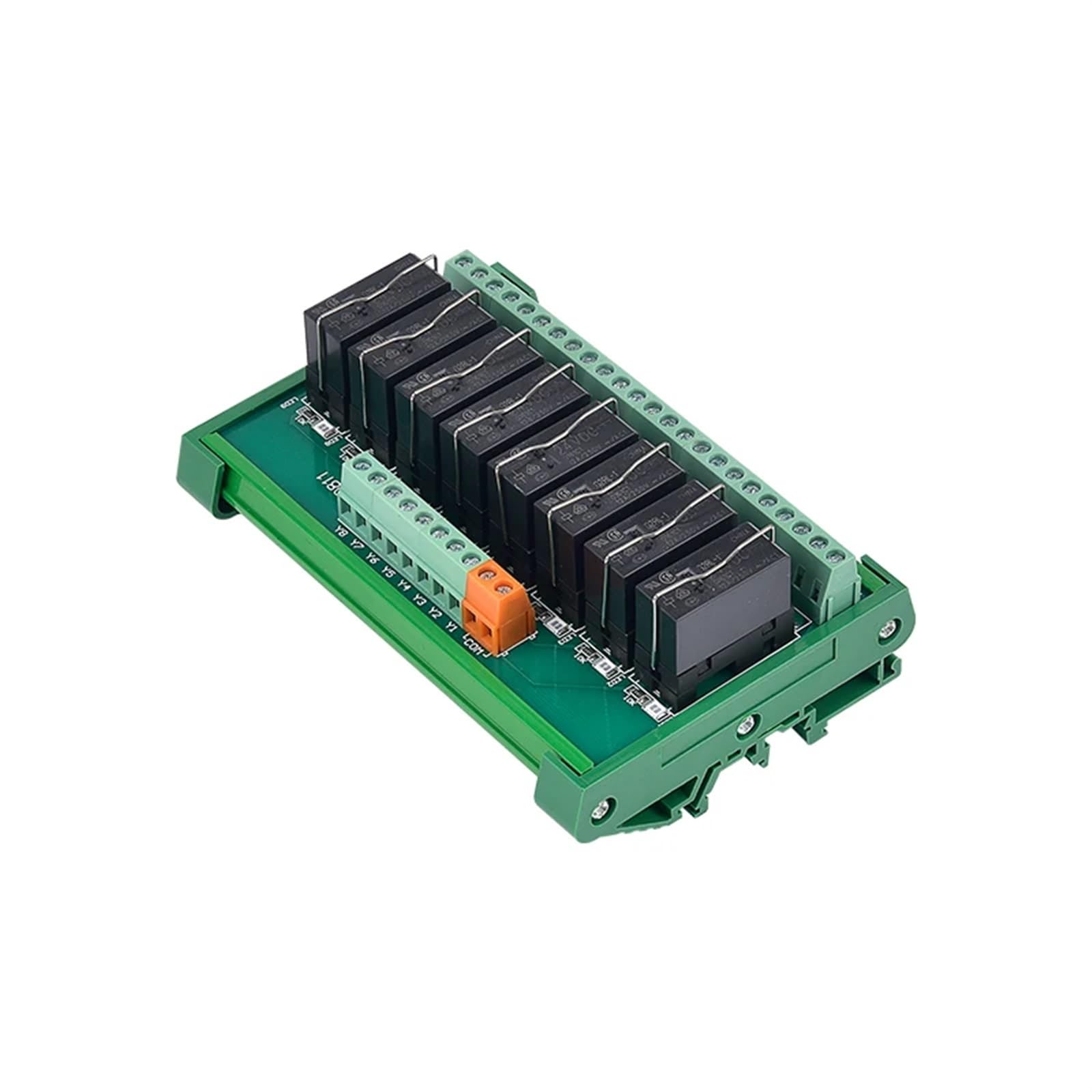 1PCS 2/4/6/8/10/12/16 Canali Modulo Relè Scheda Amplificatore relè Inseribile su Guida Din Installare NPN/PNP Compatibile 1NO + 1NC 5V 12V 24V(6 Channel,5VDC)