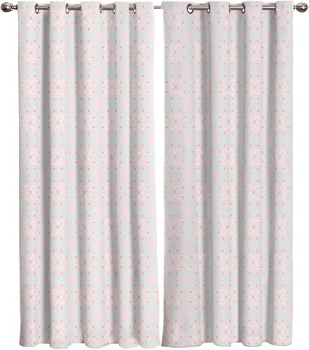 Blackout Curtains Thermal Insulated Floral Solid Pattern Metal Grommet Elegant Room Drapes Window Curtain for Bedroom Living Room 40x84 Inch x2 disponible en Yaxa Venezuela