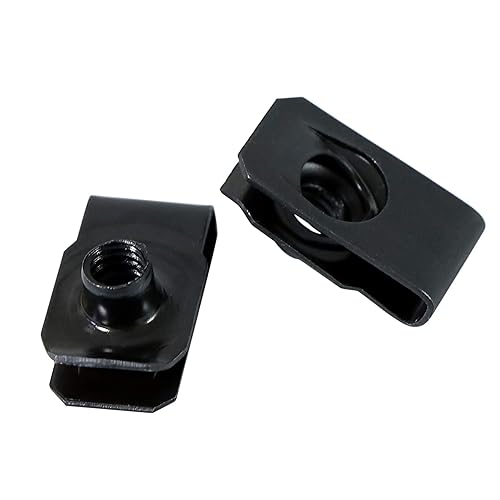 Evecad 30 paquetes de tuercas en U extruidas regulares de 14 pulgadas - 20 tuercas en U, tuerca de clip estilo U, tuerca tipo U, sujetadores tipo U