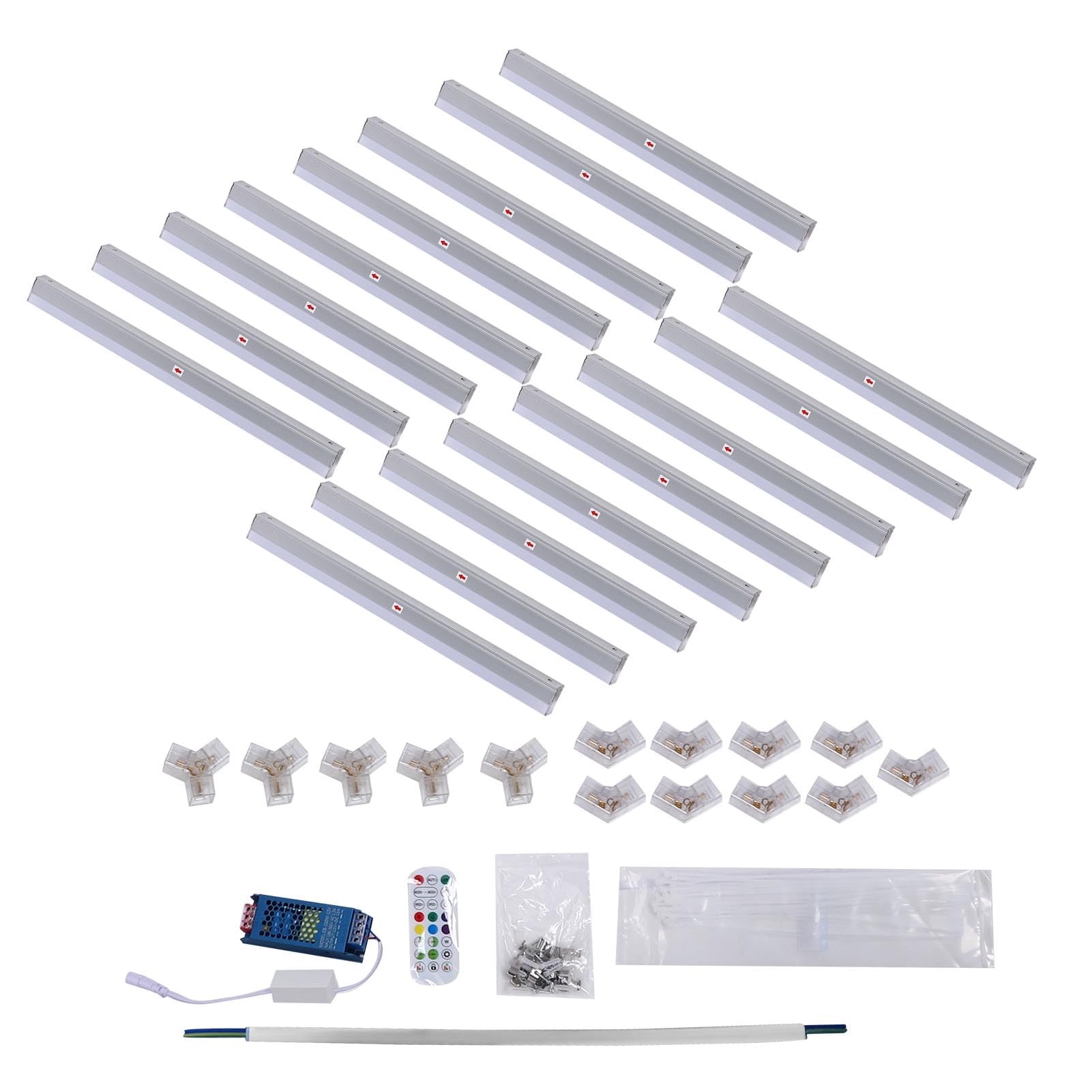 Luces hexagonales remotas para garaje, Panel de luz Rgb para techo, Ip54, para juegos de fiesta, Horizontal, 3 agujeros con Control remoto