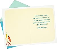 Vista 2 de Hallmark Tarjeta del día del padre para marido o novio (un papá caliente)
