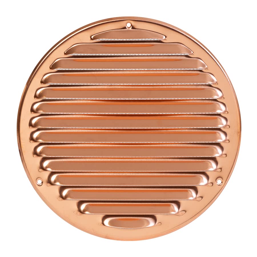 Ø 200mm / 8 inch Copper Ventilation Grille with Flyscreen - Air Vent Cover