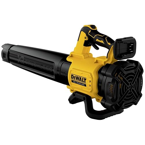DEWALT 20V MAX* XR Leaf Blower, Cordless, Handheld, 125-MPH, 450-CFM (Tool Only-Battery & Charger not Included) (DCBL722B) - Black/Yellow
