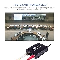Vista 3 de 10Gtek Convertidor de medios Gigabit Ethernet con módulo 1000Base-SX incluido, MMF Dual LC Fibra a Ethernet RJ45 Convertidor para 10/100/1000Base-Tx