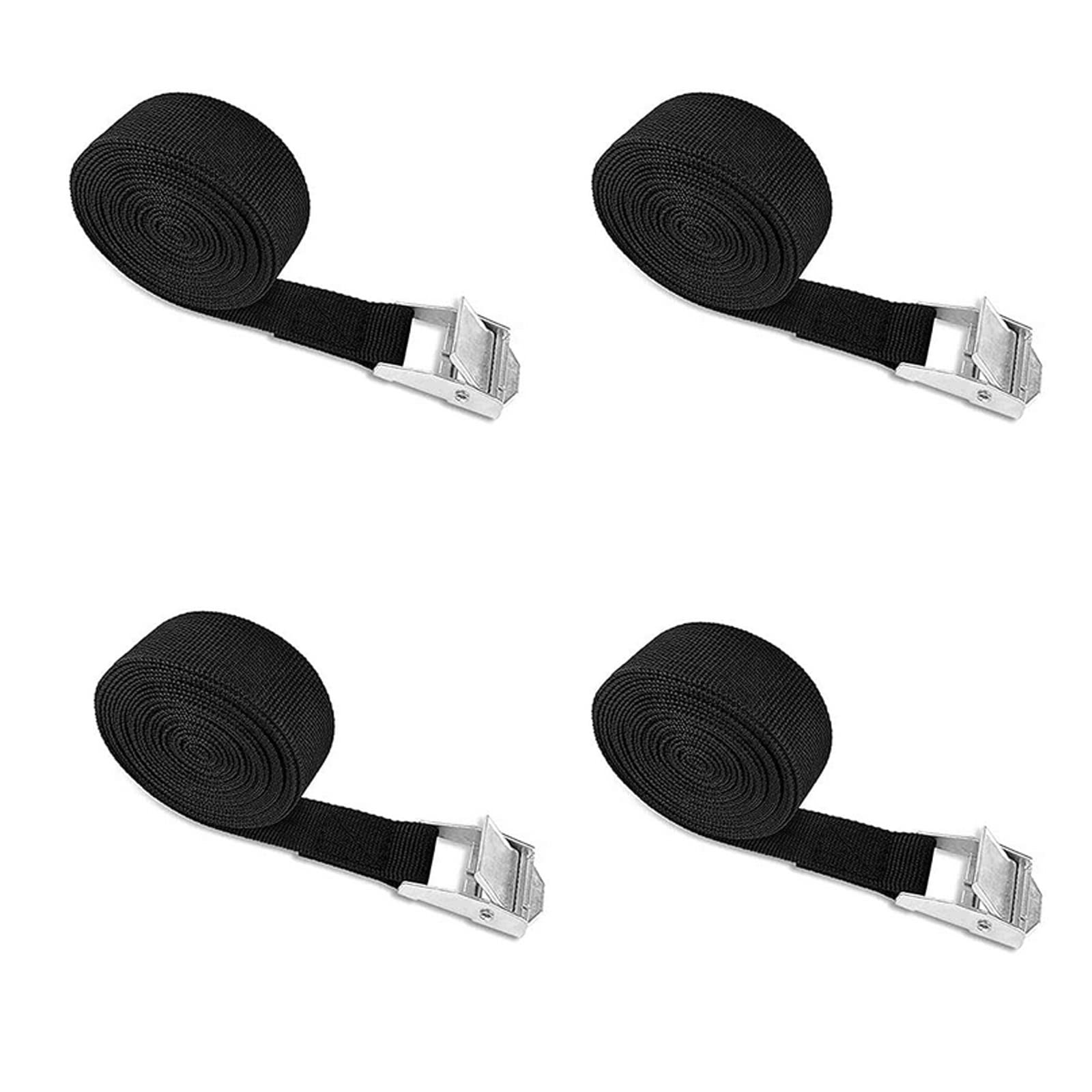 GenericLashing Strap Tie Down, Adjustable Cargo Straps, Heavy Duty Tension Belts, Portable Webbing Straps with Metal Buckle for Motorcycle, Cargo, Trailer, Trucks, Kayak, Luggage