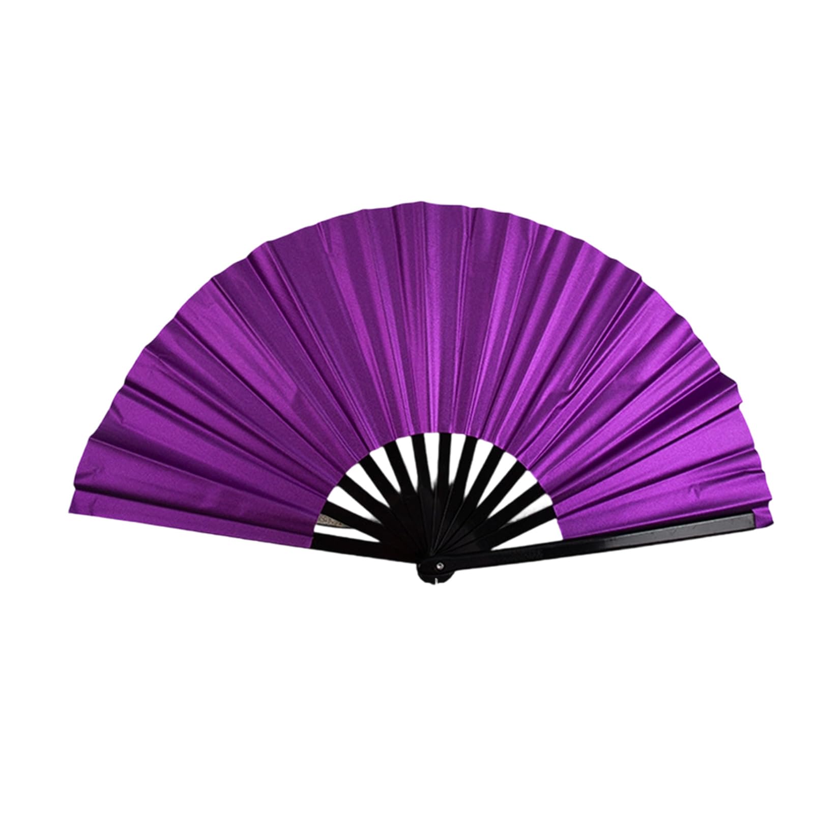 ljhnba Hand Fan Large Size Making Fan PVC Ideal for Shows Reflective Silver Finish Sound