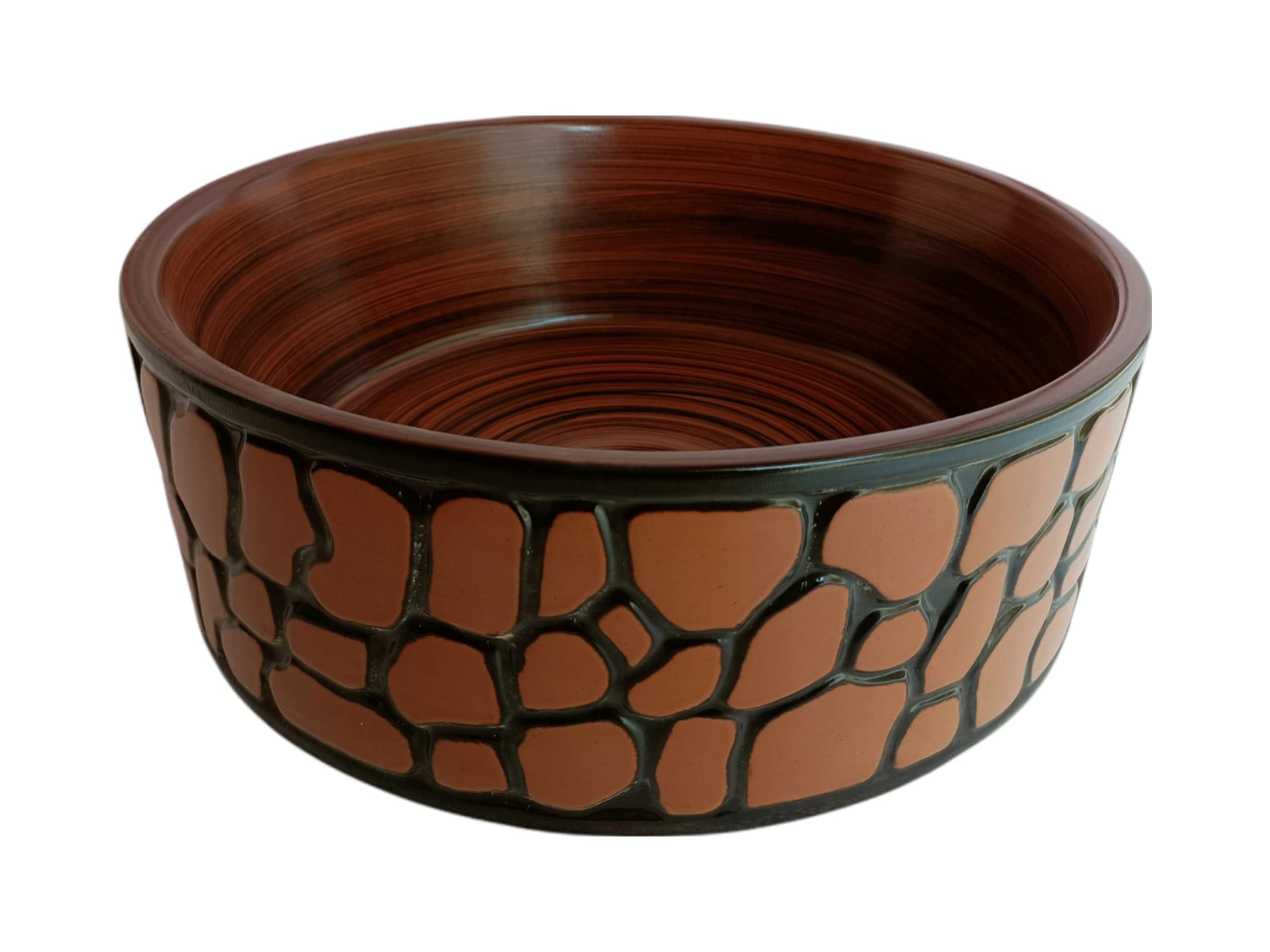 IVOC sanitary TableTop Premium Designer Wash Basin With Tap Hole Premium Plus Quality, Ceramic CRAFT Sink (L-43 xW-43 xH-13 CM)