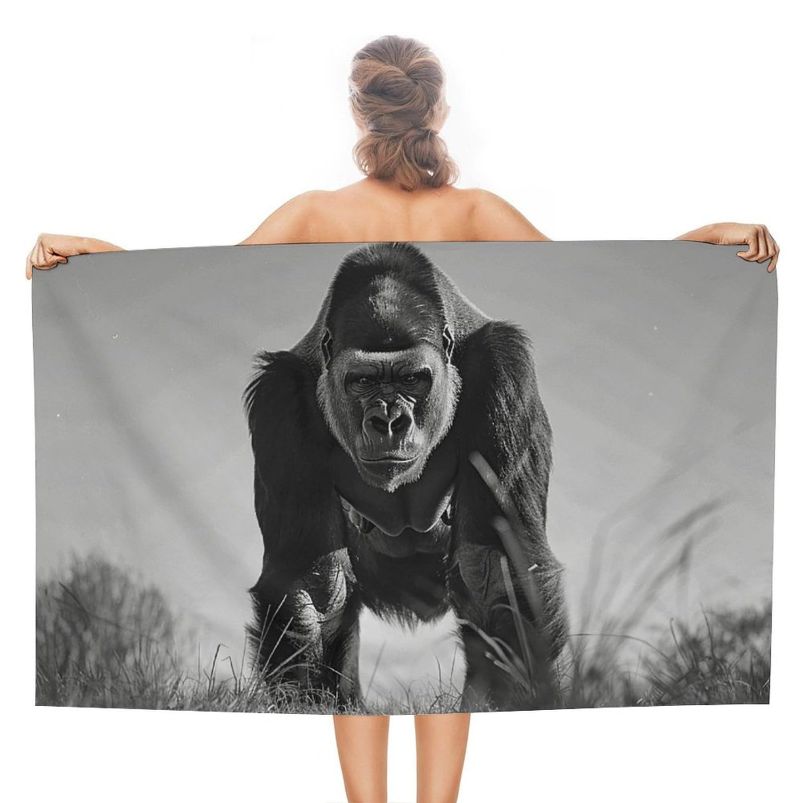 Serviette de plage microfibre absorbante pour voyage sport et natation