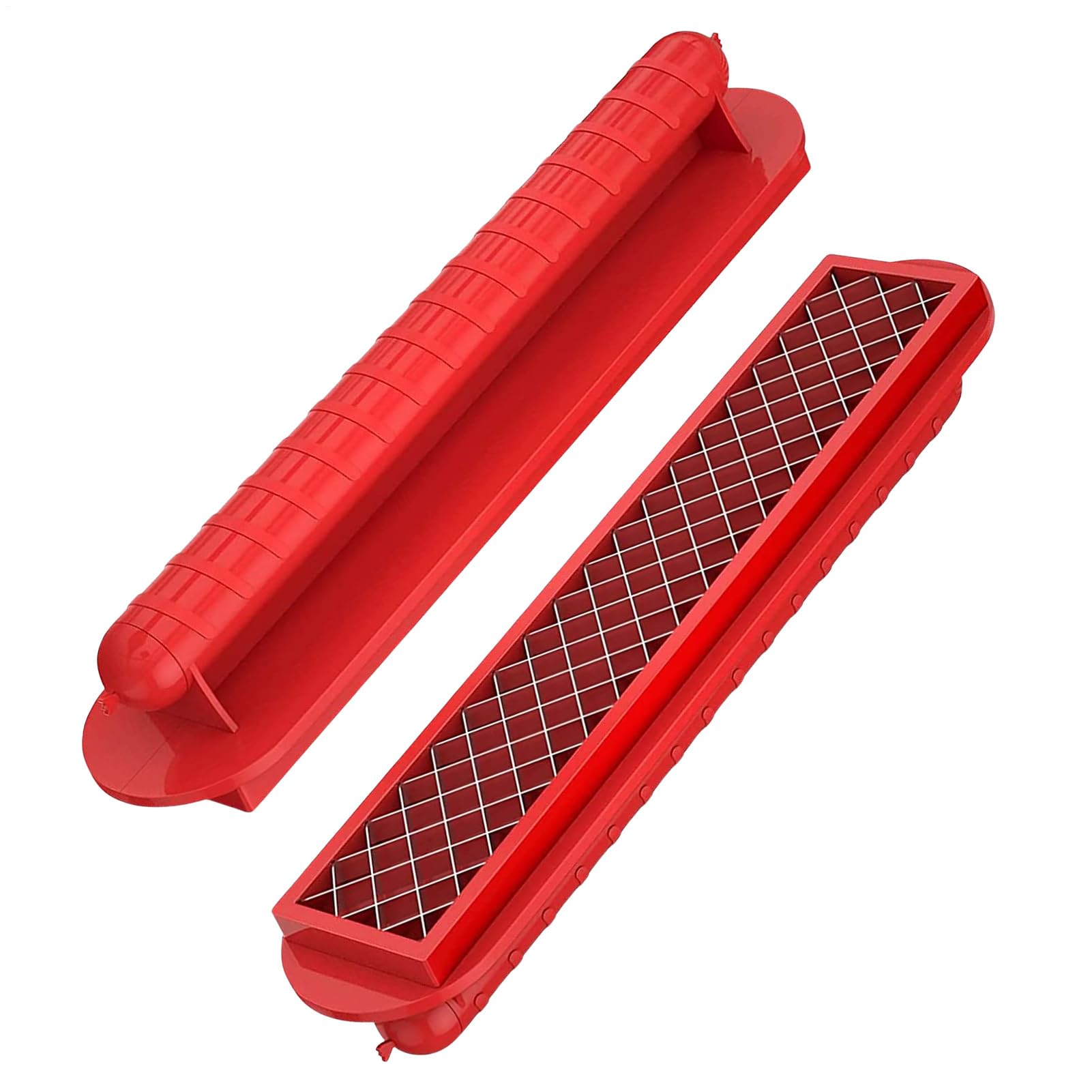 Cortador de perros calientes, cortador manual de perritos calientes con cortador de acero inoxidable, cortador con mango para fácilmente en interiores y exteriores