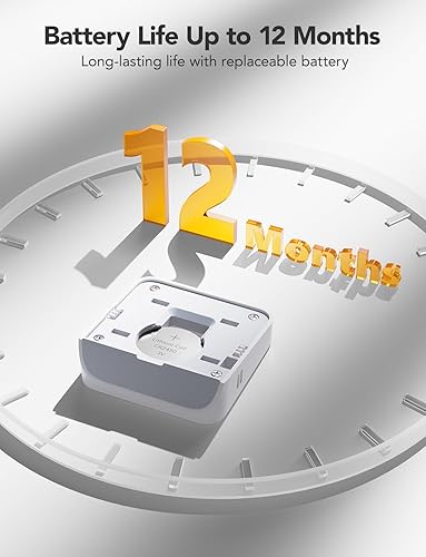 Miniatura 5 de GoveeLife E-Ink - Termómetro higrómetro Bluetooth, inteligente, digital, inalámbrico, temperatura y humedad, con alerta, almacenamiento de datos