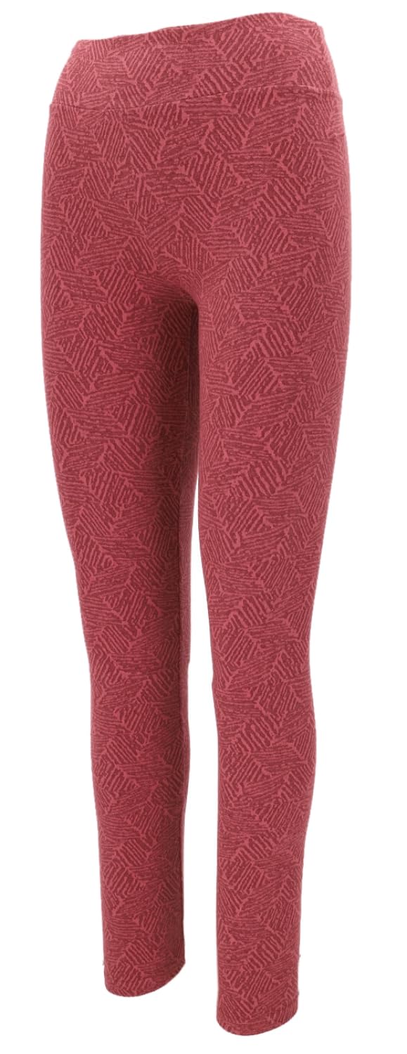 GURU SHOP Yoga Hose mit hohem Bund, Bio Baumwoll Leggings mit Muster, blau | Lange Leggings, elastischer Bund, blickdicht, angenehm zu tragen, ganzjährig nutzbar, handgefertigt, fair gehandelt